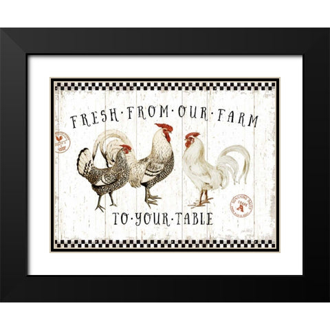 Free Range Fresh I v2 Black Modern Wood Framed Art Print with Double Matting by Pertiet, Katie