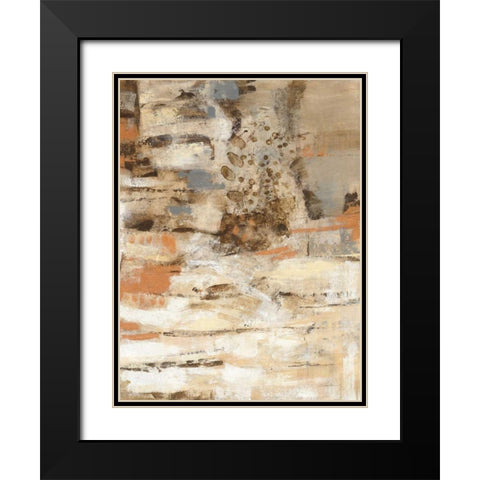 Copper and Wood II Black Modern Wood Framed Art Print with Double Matting by Vassileva, Silvia