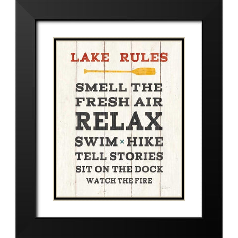 Cabin Life VI Neutral Black Modern Wood Framed Art Print with Double Matting by Schlabach, Sue