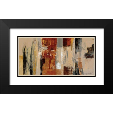 Urban Morning Black Modern Wood Framed Art Print with Double Matting by Vassileva, Silvia
