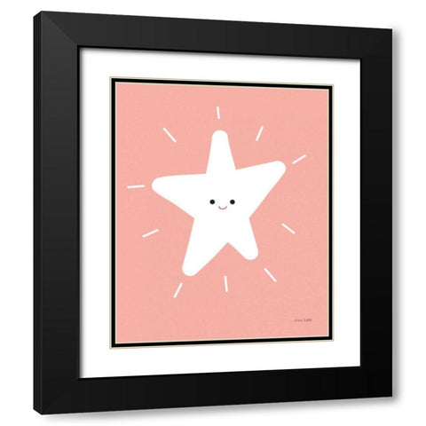 Star Black Modern Wood Framed Art Print with Double Matting by Kelle, Ann