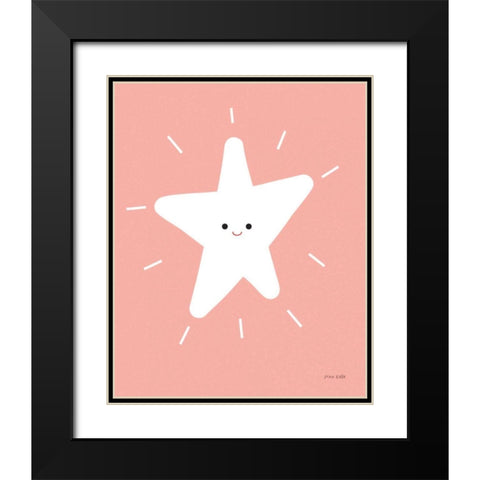 Star Black Modern Wood Framed Art Print with Double Matting by Kelle, Ann