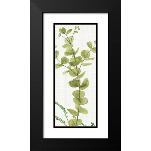 Mixed Greens LX v2 Black Modern Wood Framed Art Print with Double Matting by Audit, Lisa