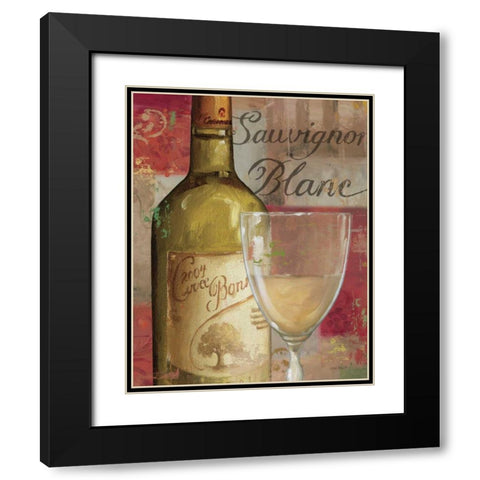 Vin Abstrait II Black Modern Wood Framed Art Print with Double Matting by Audit, Lisa