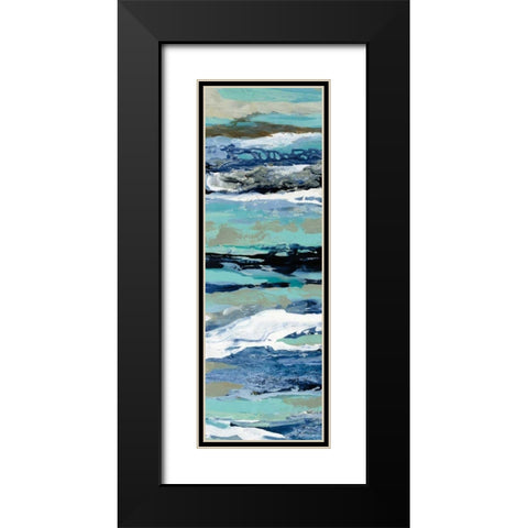 Coastal Sea Foam II Black Modern Wood Framed Art Print with Double Matting by Vassileva, Silvia