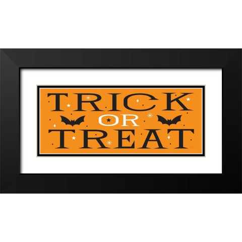 Halloween Fun Black Modern Wood Framed Art Print with Double Matting by Mullan, Michael