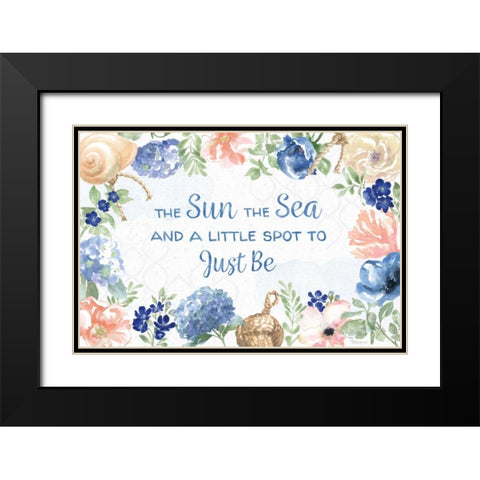 Coastline Botanical IV Black Modern Wood Framed Art Print with Double Matting by Grove, Beth