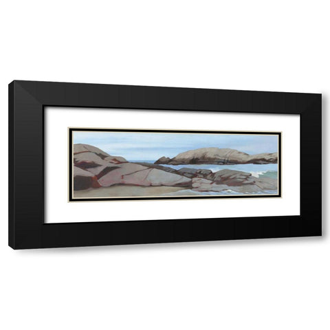 Warrens Point Winter Black Modern Wood Framed Art Print with Double Matting by Lovell, Kathrine