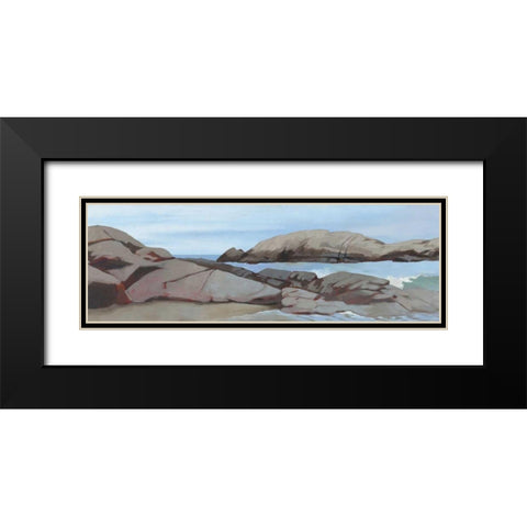 Warrens Point Winter Black Modern Wood Framed Art Print with Double Matting by Lovell, Kathrine