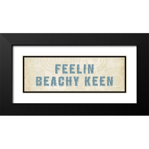 Beach Treasures VII  No Shells Black Modern Wood Framed Art Print with Double Matting by Adams, Emily