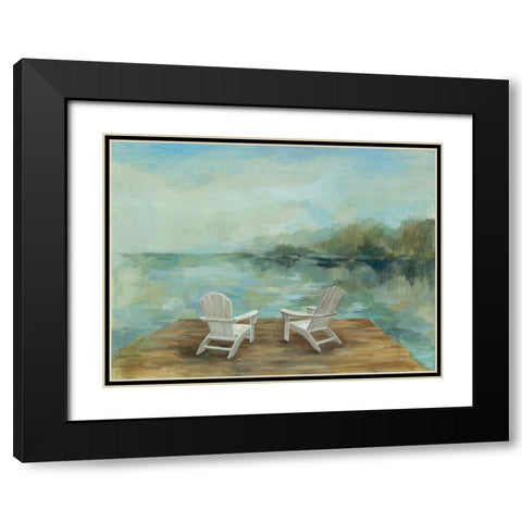 Lakeside Retreat I no Wood Black Modern Wood Framed Art Print with Double Matting by Vassileva, Silvia