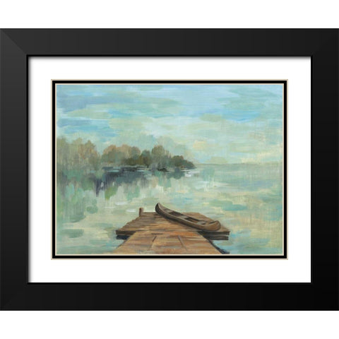 Lakeside Retreat II no Wood Black Modern Wood Framed Art Print with Double Matting by Vassileva, Silvia