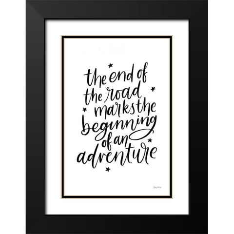 Graduation III Black Modern Wood Framed Art Print with Double Matting by Thorns, Becky