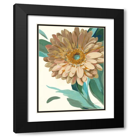Jewel of the Garden II Black Modern Wood Framed Art Print with Double Matting by Nai, Danhui