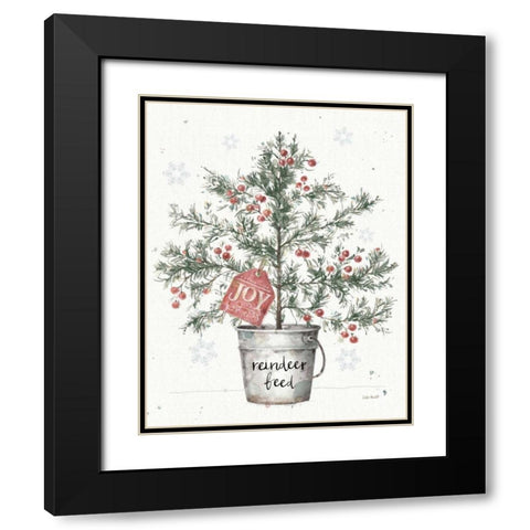 A Christmas Weekend III Greenery Black Modern Wood Framed Art Print with Double Matting by Audit, Lisa
