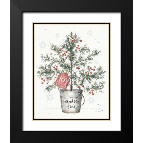 A Christmas Weekend III Greenery Black Modern Wood Framed Art Print with Double Matting by Audit, Lisa