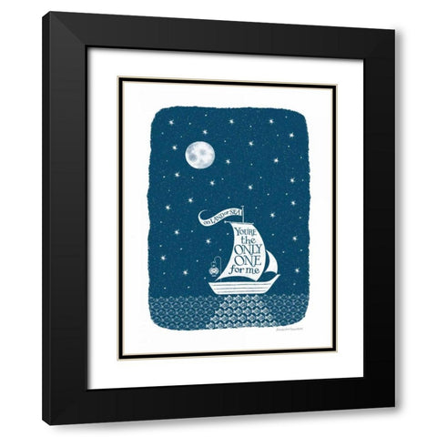 Starry Skies Black Modern Wood Framed Art Print with Double Matting by Snowdon, Alexandra