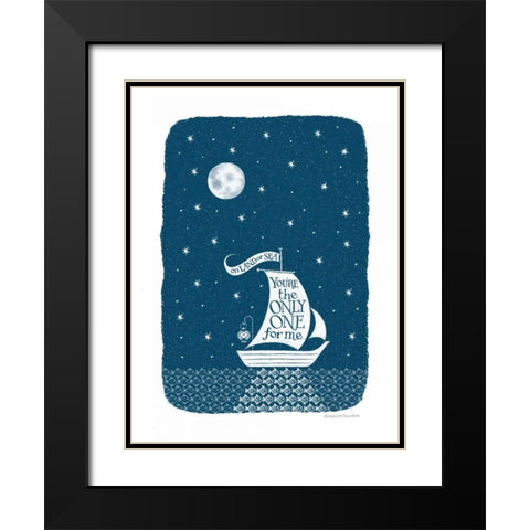 Starry Skies Black Modern Wood Framed Art Print with Double Matting by Snowdon, Alexandra