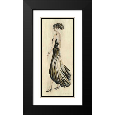 Evening Gown IV Black Modern Wood Framed Art Print with Double Matting by Vassileva, Silvia