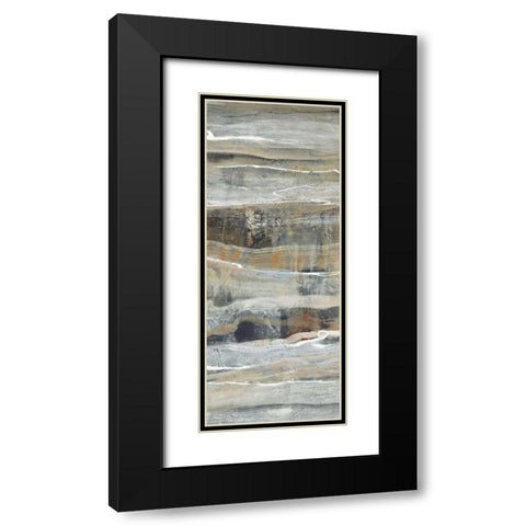 Spring Stream II Black Modern Wood Framed Art Print with Double Matting by Hristova, Albena