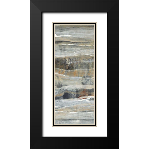 Spring Stream II Black Modern Wood Framed Art Print with Double Matting by Hristova, Albena