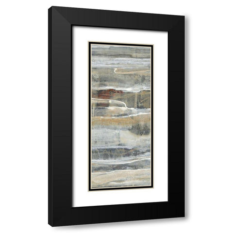 Spring Stream IV Black Modern Wood Framed Art Print with Double Matting by Hristova, Albena