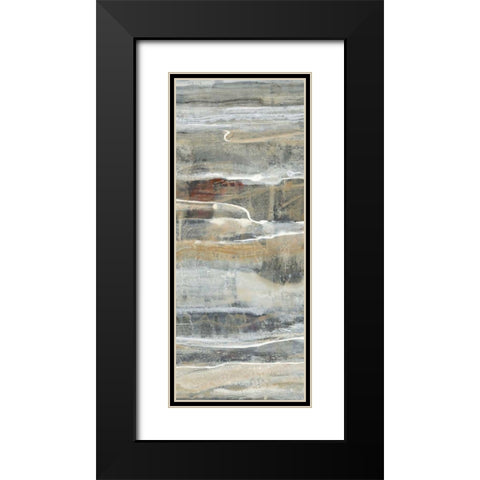Spring Stream IV Black Modern Wood Framed Art Print with Double Matting by Hristova, Albena