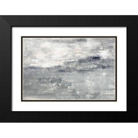 Spring Valley I Neutral Black Modern Wood Framed Art Print with Double Matting by Vassileva, Silvia