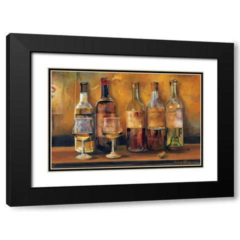 Cellar Whites Black Modern Wood Framed Art Print with Double Matting by Hageman, Marilyn