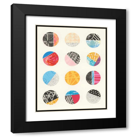 Repetition I Black Modern Wood Framed Art Print with Double Matting by Prahl, Courtney