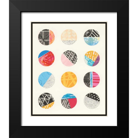 Repetition I Black Modern Wood Framed Art Print with Double Matting by Prahl, Courtney