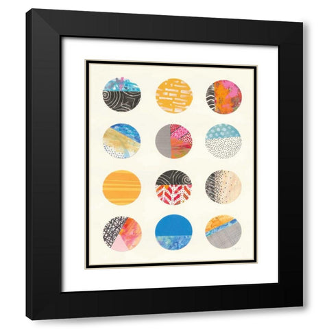 Repetition II Black Modern Wood Framed Art Print with Double Matting by Prahl, Courtney