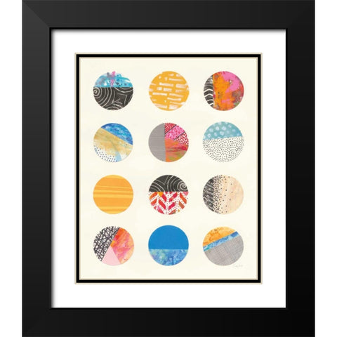 Repetition II Black Modern Wood Framed Art Print with Double Matting by Prahl, Courtney