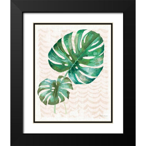 From the Jungle VIII No Pink Words Black Modern Wood Framed Art Print with Double Matting by Grove, Beth