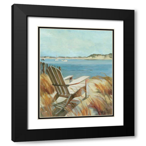 Sea Breeze Black Modern Wood Framed Art Print with Double Matting by Hageman, Marilyn