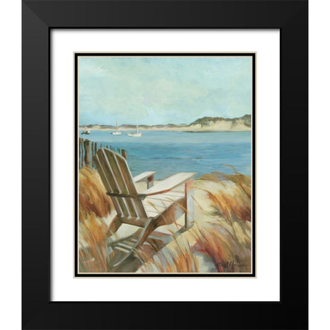 Sea Breeze Black Modern Wood Framed Art Print with Double Matting by Hageman, Marilyn