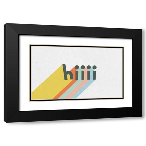 Rainbow Words VI Black Modern Wood Framed Art Print with Double Matting by Hershey, Moira