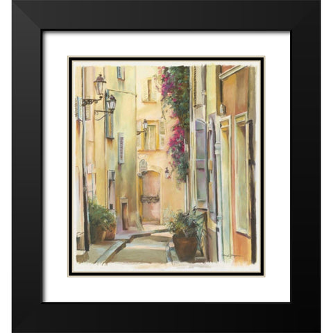 Montmartre I Black Modern Wood Framed Art Print with Double Matting by Hageman, Marilyn
