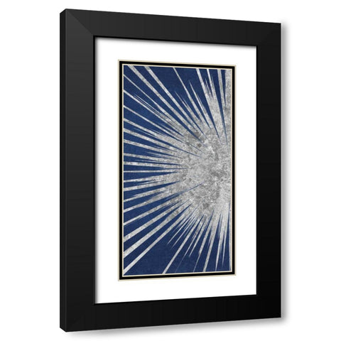 Sunburst II Black Modern Wood Framed Art Print with Double Matting by Wild Apple Portfolio