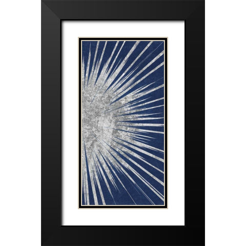 Sunburst III Black Modern Wood Framed Art Print with Double Matting by Wild Apple Portfolio