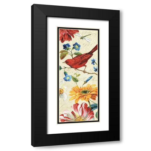 Rainbow Garden VII - Cream Black Modern Wood Framed Art Print with Double Matting by Audit, Lisa