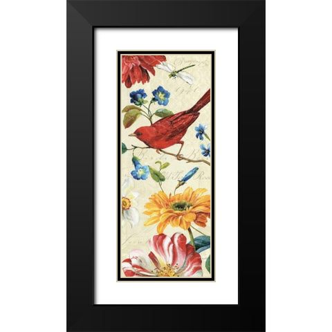 Rainbow Garden VII - Cream Black Modern Wood Framed Art Print with Double Matting by Audit, Lisa