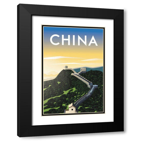 China Black Modern Wood Framed Art Print with Double Matting by Escalante, Omar