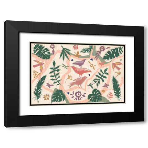 Desert Flair V Color Black Modern Wood Framed Art Print with Double Matting by Brissonnet, Daphne