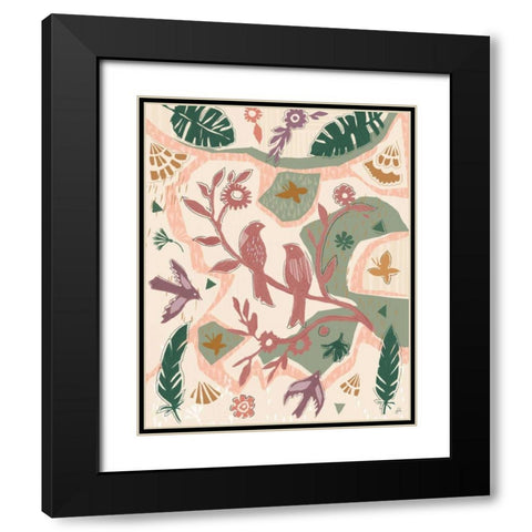 Desert Flair VI Color Black Modern Wood Framed Art Print with Double Matting by Brissonnet, Daphne