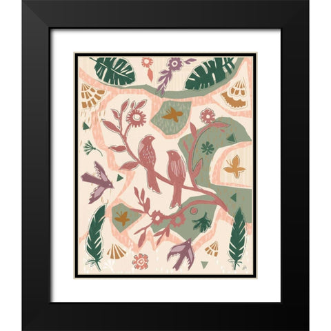 Desert Flair VI Color Black Modern Wood Framed Art Print with Double Matting by Brissonnet, Daphne