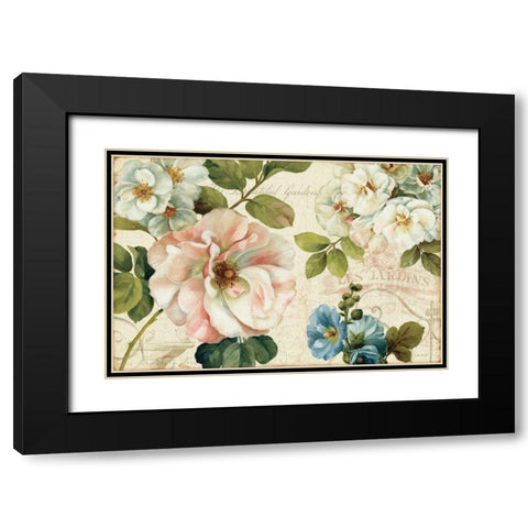 Les Jardin I Black Modern Wood Framed Art Print with Double Matting by Audit, Lisa