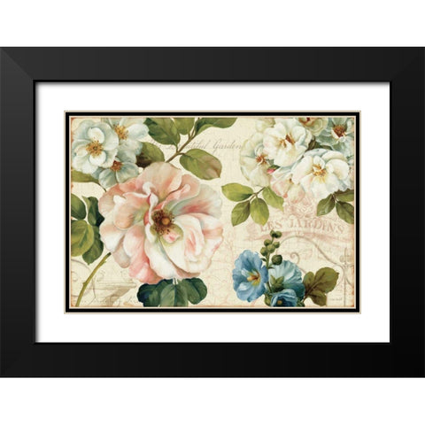 Les Jardin I Black Modern Wood Framed Art Print with Double Matting by Audit, Lisa