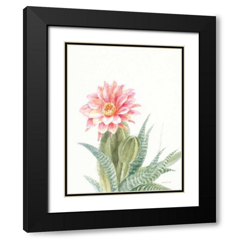 Pastel Desert II Black Modern Wood Framed Art Print with Double Matting by Nai, Danhui