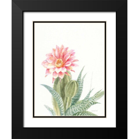 Pastel Desert II Black Modern Wood Framed Art Print with Double Matting by Nai, Danhui